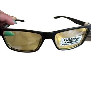 Blue light Gaming Eyewear Black and Yellow Glasses